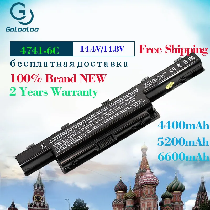 

Golooloo 6 cells Laptop Battery For Acer Aspire AS10D31 AS10D51 AS10D61 AS10D71 AS10D75 AS10D81 5551G 5560G 5741G 5750G V3 5741