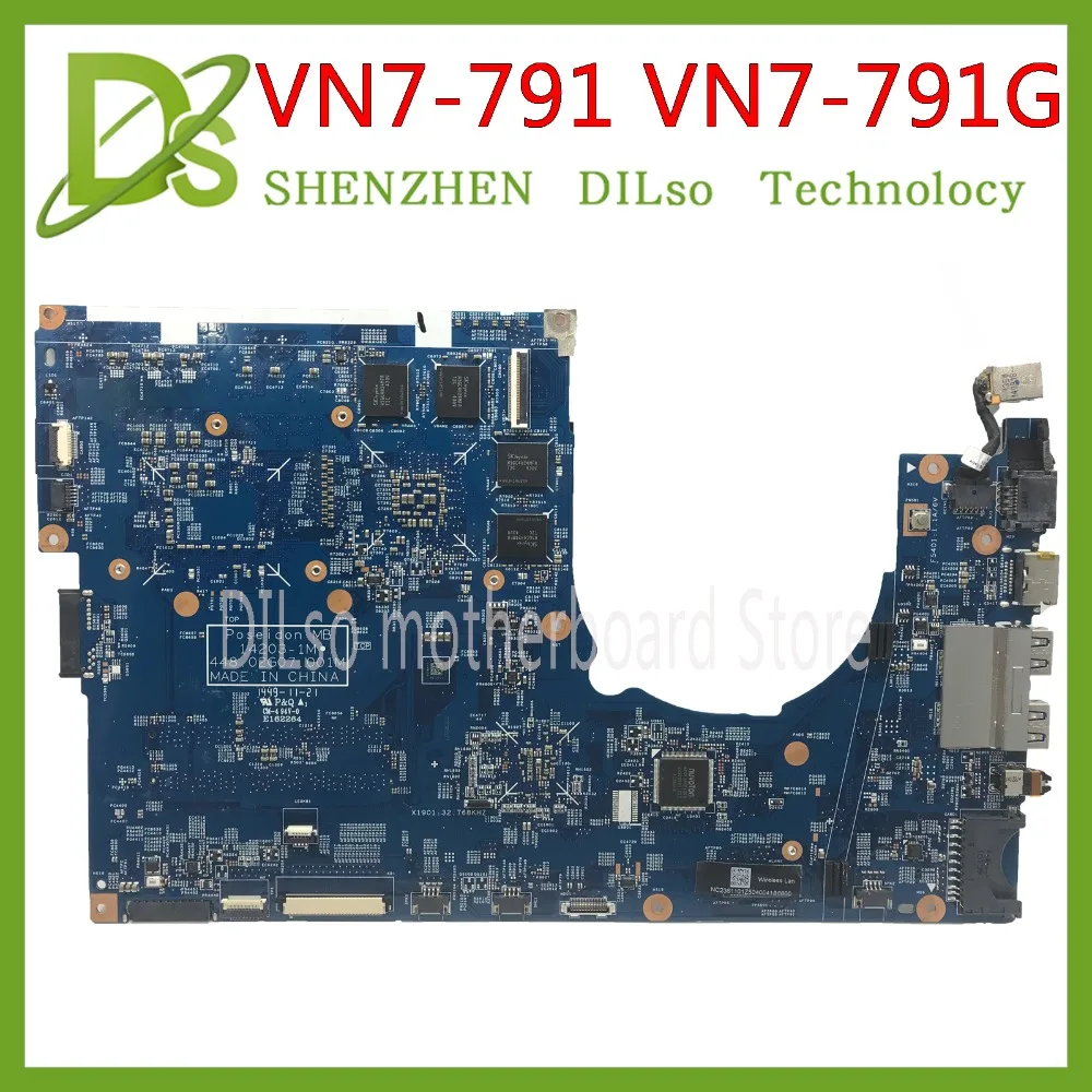 Top KEFU 14203-1M motherboard for Acer Aspire VN7-791 VN7-791G mianboard i7-4710HQ original tested work 3