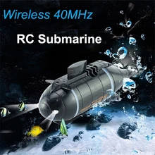Мини-субмарина с дистанционным управлением скорость гоночные лодки открытый приключения Pigboat модель подводная лодка 40 МГц дистанционное управление лодка игрушка подарок для детей