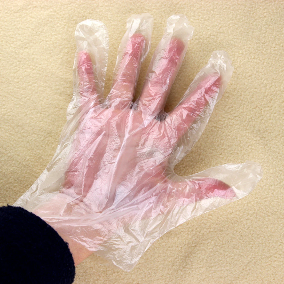50pcs/Set Eco friendly Disposable Gloves One off Plastic Gloves For