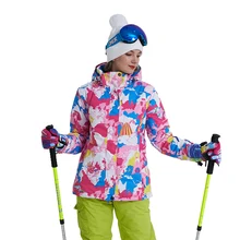 Лыжная одежда для женщин, ветрозащитная водонепроницаемая куртка для скейтера, уличные куртки, плотные дышащие куртки, теплые зимние спортивные куртки