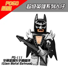 100 шт. PG111 PG8033 Glam металлический Бэтмен фильм DC супер герой строительные блоки Дети подарок на день рождения игрушки