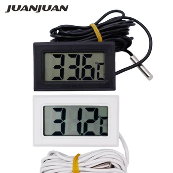 

LCD Display Fish Tank Thermograph Probe tester Thermometer Refrigerator Temperature Sensor Meter with 2M Sense Cable 20% off