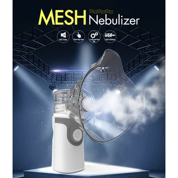 

Portable Atomizer Inhaler Health Care Use Mini Handheld Silent Inhale Nebulizer Ultrasonic Atomization Device Adult Children