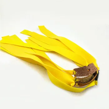 

5 pcs Slingshots Rubber Band Natural Latex Yellow Catapult Flat Elastic Resilient Tube For Tactical Slingshot Hunting Accessorie