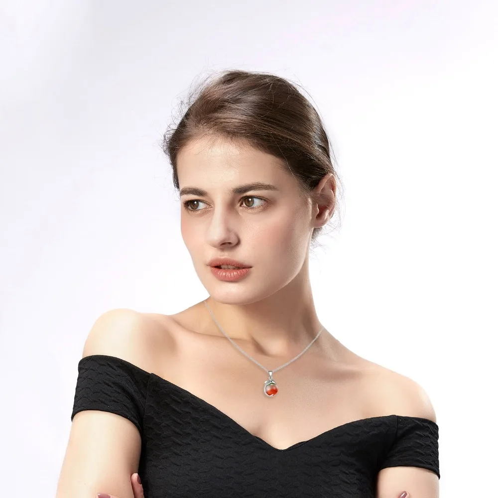 Rinhoo 7.5*10cm Make a Wish Paper dolphin Natural Stone Water Drop Geometric Shape Pendant Necklace For Women Accessories Gift - Image 6