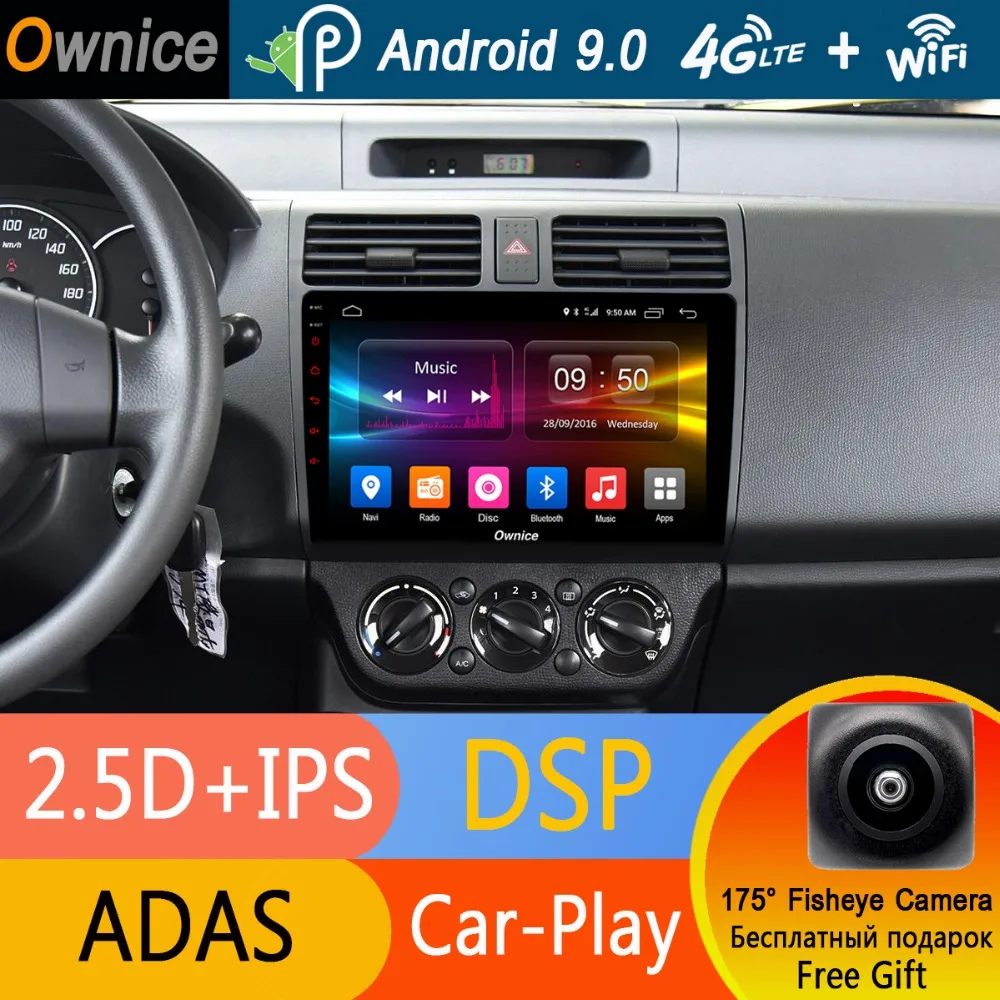 Top 10.1" IPS Octa 8 core Android 9.0 Car Radio GPS DVD Player for Suzuki Swift 2008-2014 4G RAM+32G ROM Card DSP Carplay DAB+ ADAS 1