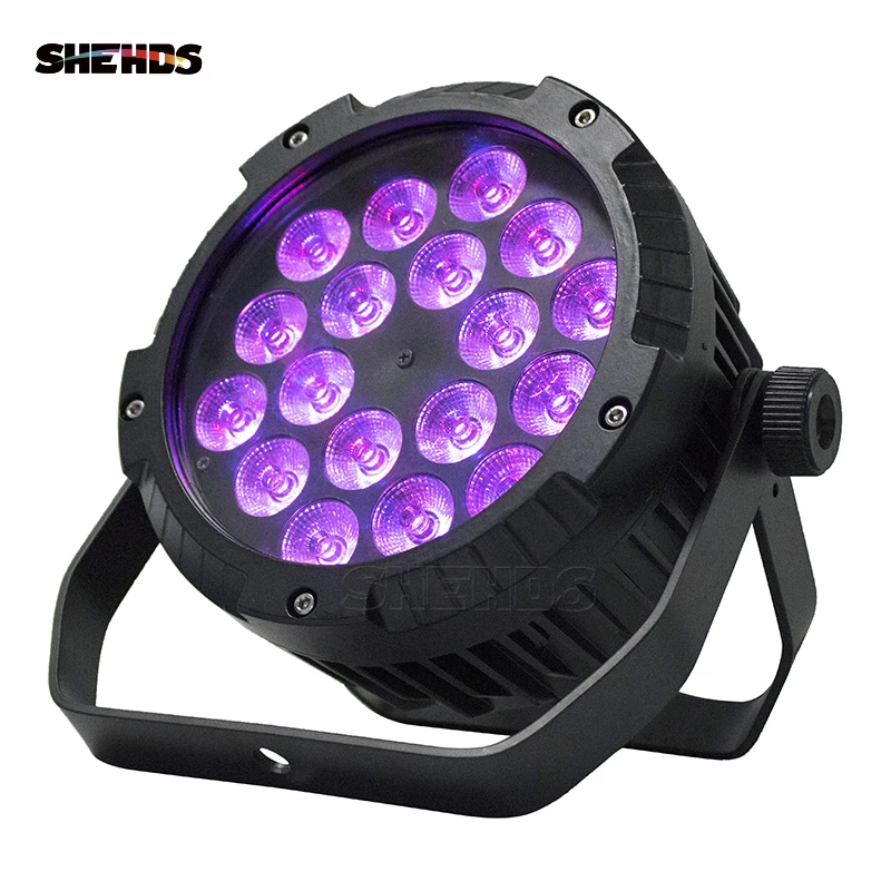 4 шт. водонепроницаемый светодиодный плоский Par 18x12 Вт RGBW DMX512 сценический эффект