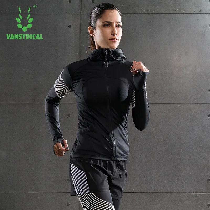 Vansydical long sleeve training jacket women ladies training jackets
