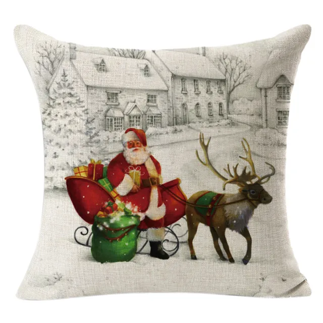 Best Price 45cm *45cm Christmas Pillow Case Linen Square Throw Flax Pillow Slips Decorative Cushion Cover Living Room Bed Chair Seat Aug21 Best Price 45cm *45cm Christmas Pillow Case Linen Square Throw Flax Pillow Slips Decorative Cushion Cover Living Room Bed Chair Seat Aug21