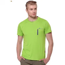 2016 free shipping Men’s summer outdoor quick dry ultra light sweat breathable antibacterial short sleeve T-shirt B-Tm5-0099