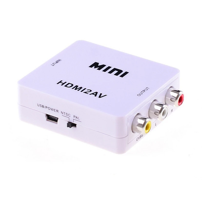 Trumsoon HDMI to AV 1080p HDMI2AV Converter CVBS L/R Video NTSC/PAL Adapter for TV-box PS3 PC Projector