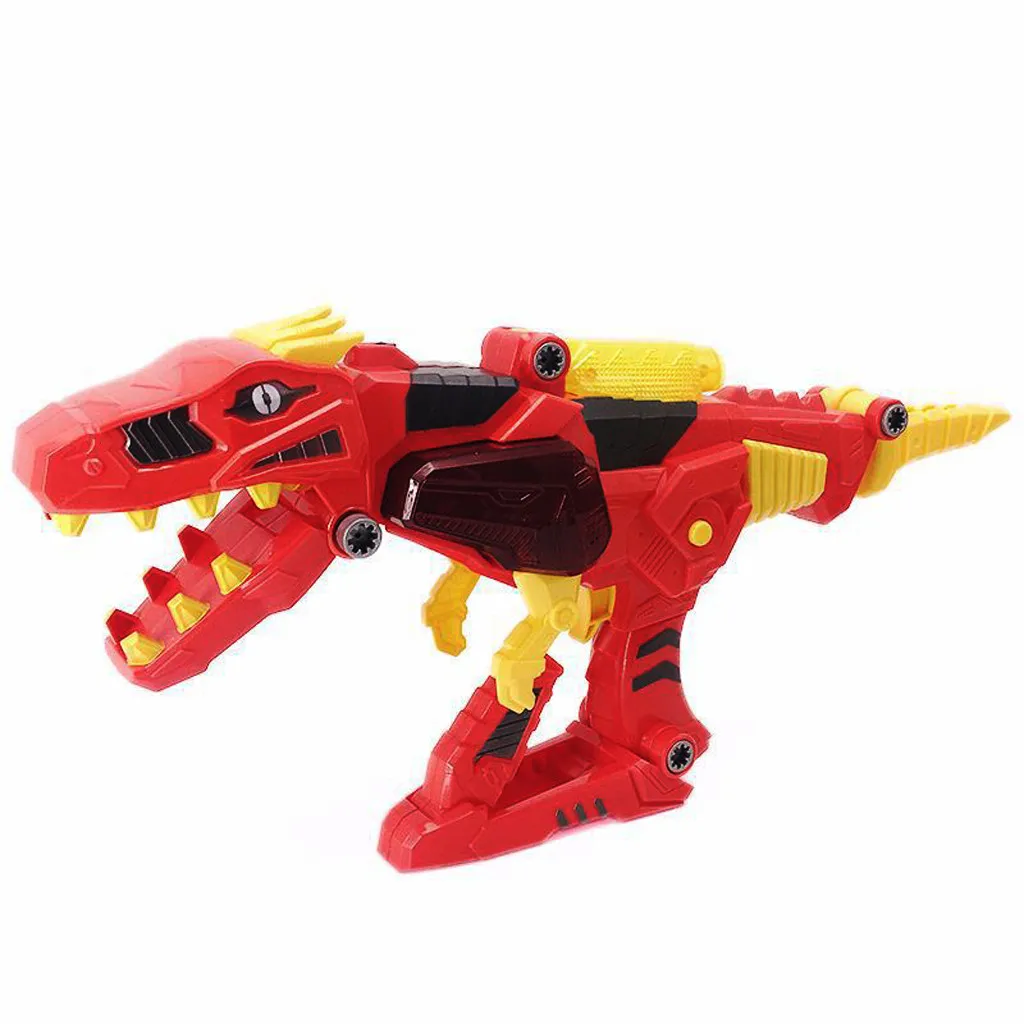 Transforming Dinosaur Toy Lights Sound 2 in 1 T-Rex Super Charge Morpher Toy Mascotas Animais electronicas gift for kid VB