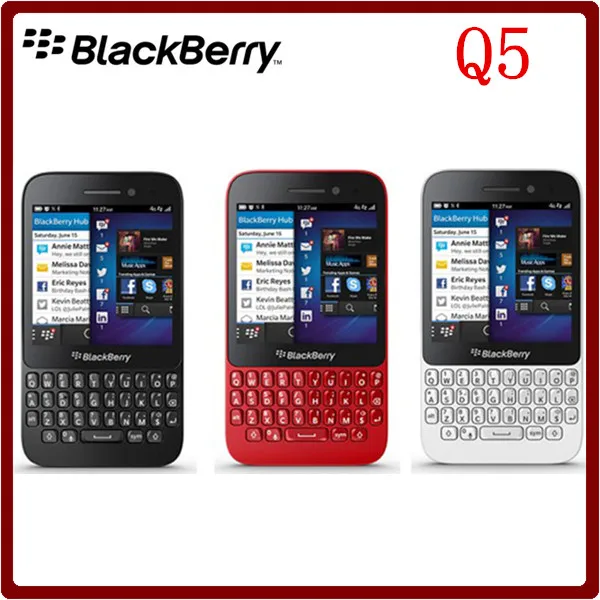 Q5 Original Unlocked Blackberry Q5 Dual Core 5.0MP 8GB ROM 2GB RAM