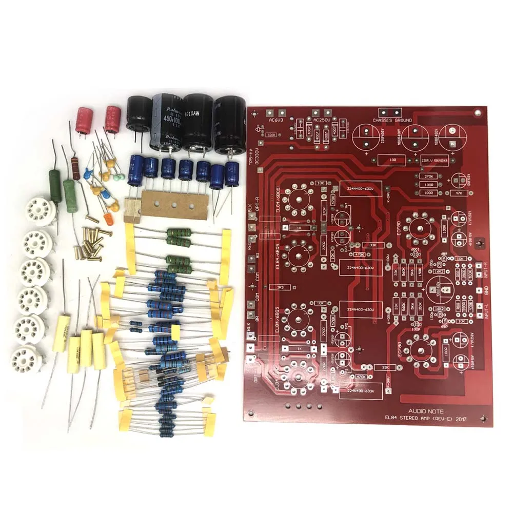 Hi-End стерео Push-Pull EL84 вакуумный ламповый усилитель PCB DIY Kit и готовой реф аудио Примечание ПП доска с емкостью D4-004