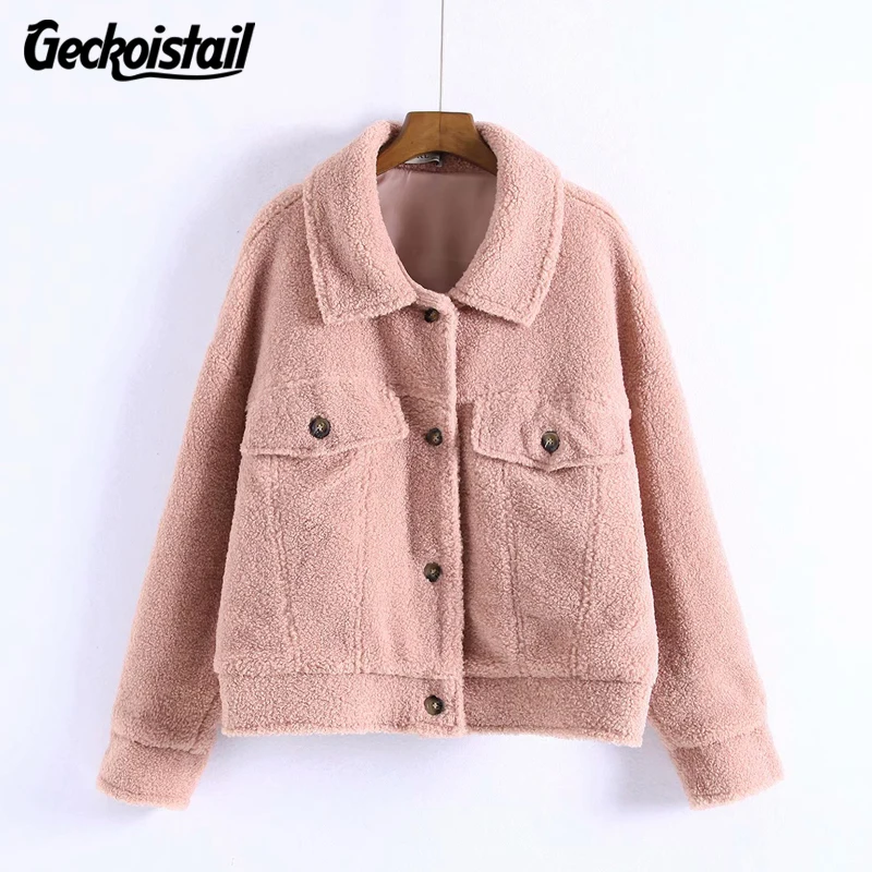 Geckoistail Women Loose Casual Basic Jacket Coats 2018