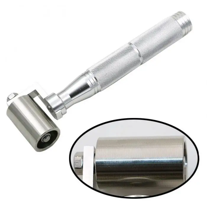 Ролик для обойных швов с ручкой из нержавеющей стали, роликовый инструмент с подшипником, домашний декор JA55