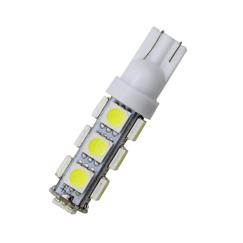 Лейтес 100 шт. белый T10 13 SMD 5050 194 168 192 авто боковые Светильник лампы авто светодиодный W5W 12V Клин лампы автомобильных светодиодных фар Светодиодный светильник