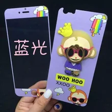 Hot Sale Front Back Colorful Tempered Glass Screen Protector for iPhone5 5s 6 6s 6plus Back
