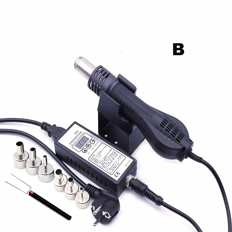 online Alta qualidade 110 v 220 v LED Portátil Bga Solda Estação Hot Air Blower Heat Gun 8858