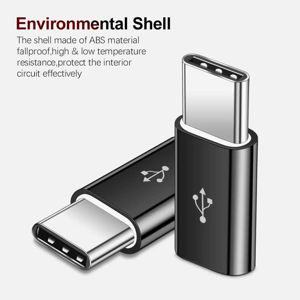 OTG Type-C Adapter USB C to Micro USB OTG Cable USB Type C Adapter for Macbook Pro Samsung S8 S9 S10 Huawei P20 lite Type-c (5)