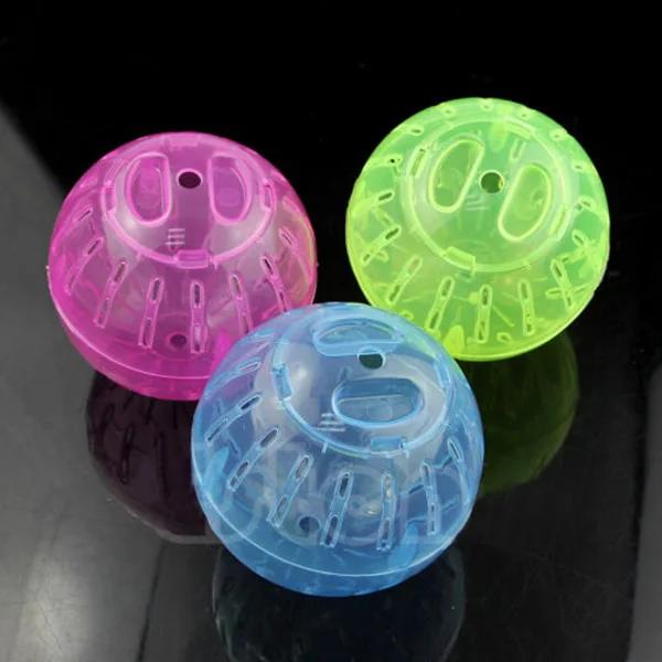 

New Pet Rodent Mice Hamster Gerbil Rat Jogging Play Exercise Ball Plastic Toy Cage Accessories