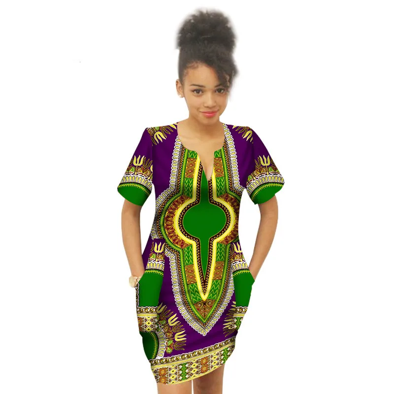 Summer-Africa-Above-Knee-Dress-for-Girl-Bazin-Riche-Dress-For-Child-African-Wax-Print-Plus(21)