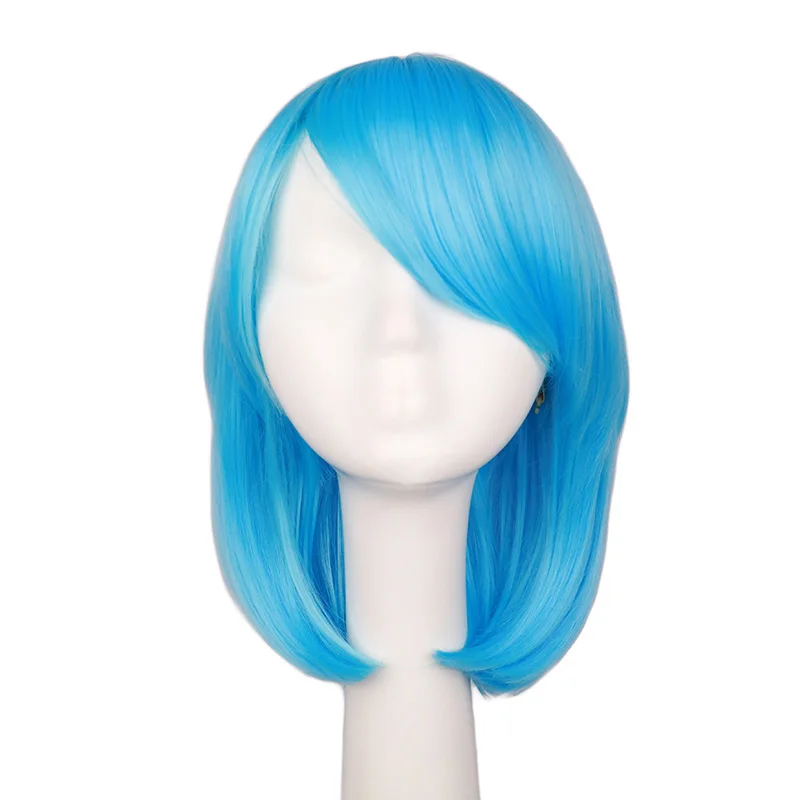 preto, branco, azul, vermelho, rosa, 40 cm, cabelo sintético