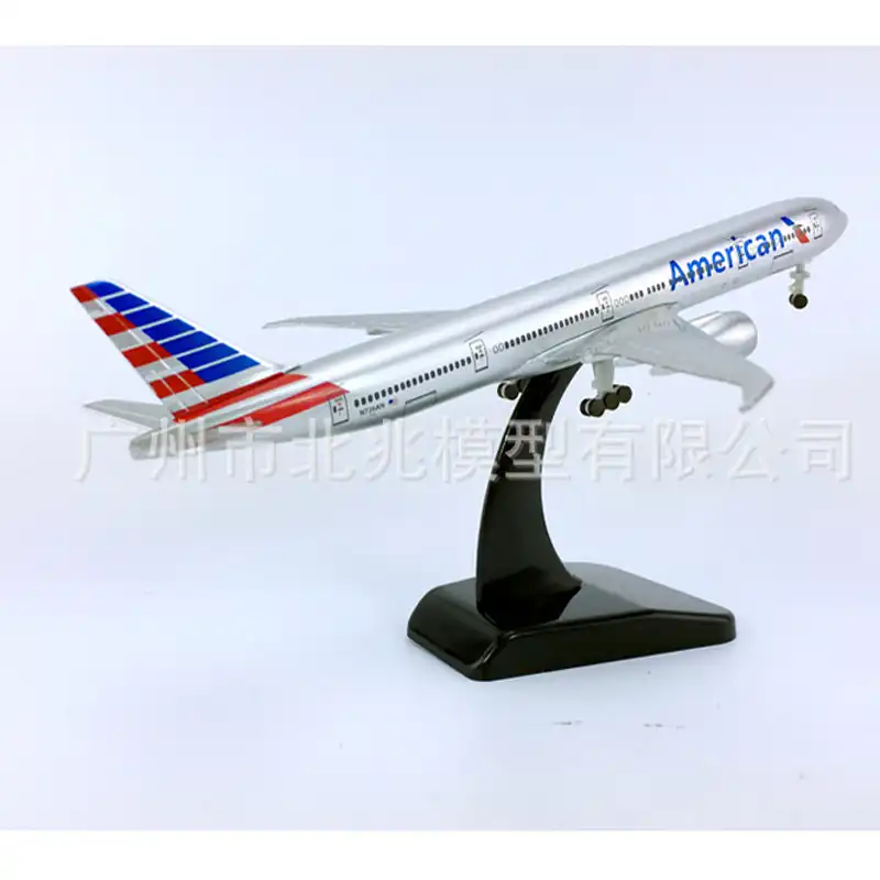 20CM Diecast Plane Model American Airlines B777 300ER 1/350 Scale