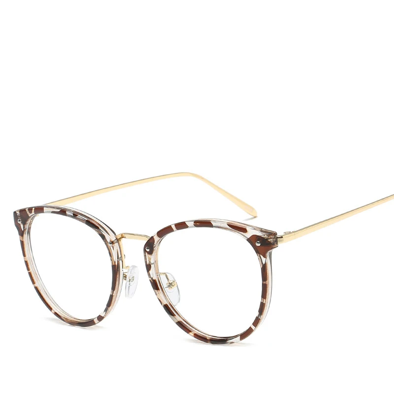 Высококачественные овальные очки большой формы для женщин и мужчин Clease линзы оптические очки оправы для очков по рецепту пара occhiali 8128CJ - Цвет оправы: NO.4