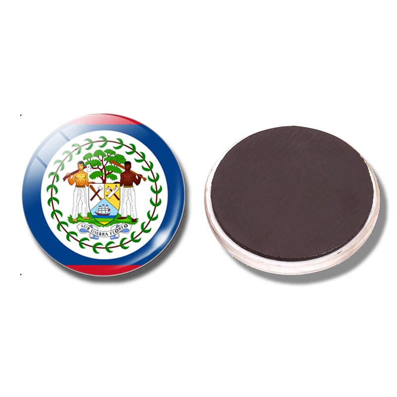 

Belize National Flag 30 MM Fridge Magnet Belize Flag Glass Cabochon Magnetic Refrigerator Stickers Note Holder Home Decoration