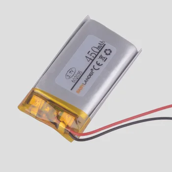 

3pcs /Lot 602035 450 mah 3.7v lithium Li ion polymer rechargeable battery MP3 MP4 DVR