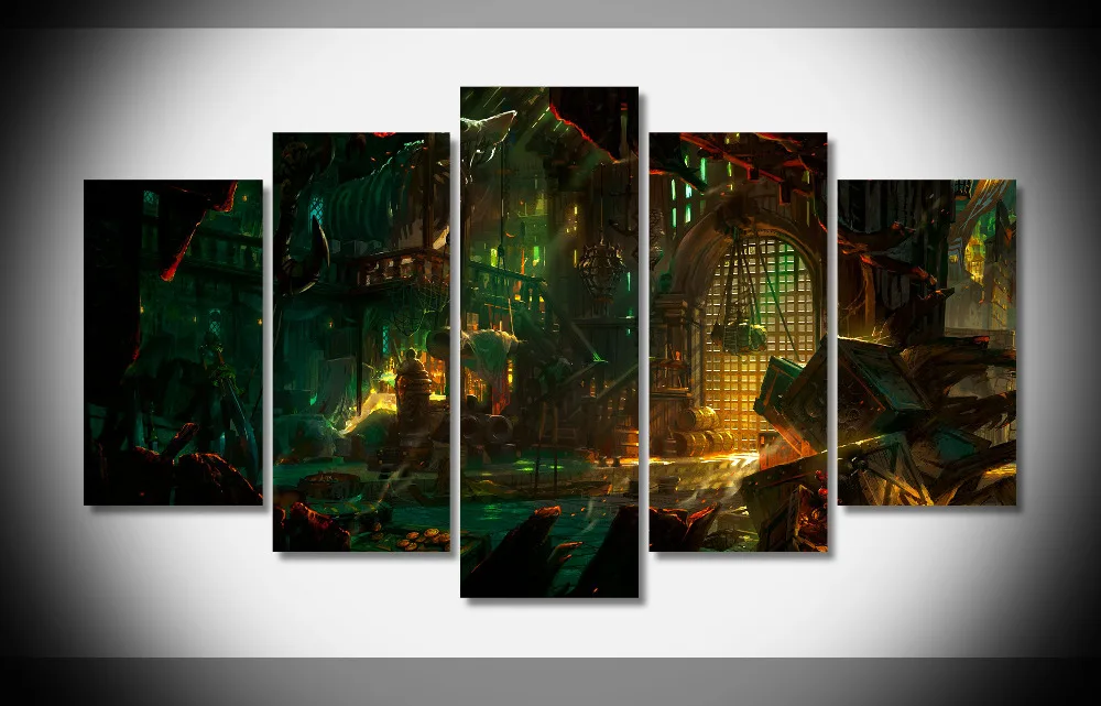 

6714 bilgewater fantasy art Poster Framed Gallery wrap art print home wall decor wall picture Already to hang digital print