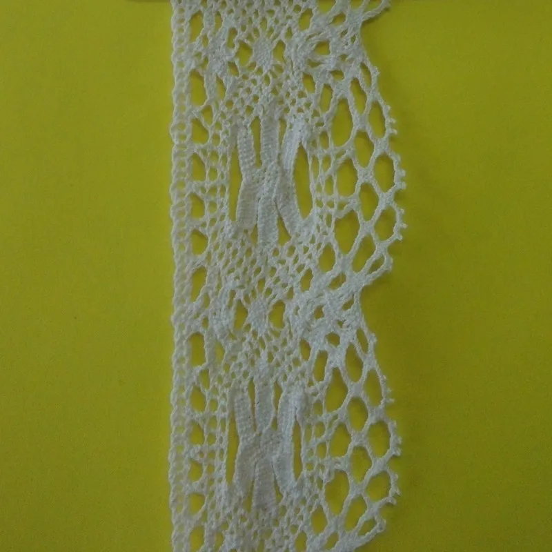 

5Yards 3cm Crocheted edge cotton lace trimfor Christmas gift packing DIY clothing accessories Handicraft Sewing Wedding Crafts