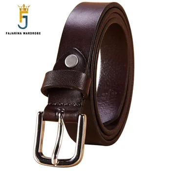 

FAJARINA High Quality Retro Belts for Women Jeans Ladies Pure Geunine Leather Belt Pin Buckle Metal Freeshipping 2017 N17FJ262