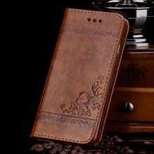 Tikitaka impressão floral caso da aleta de couro para samsung s8 s9 plus note8 9 macio tpu carteira para galaxy s7 note7 borda 6 capa