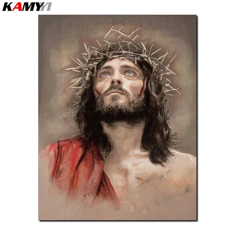 

5D Diy diamond painting cross stitch The Jesus Full Square Diamond embroidery Needlework Rhinestone Mosaic B621