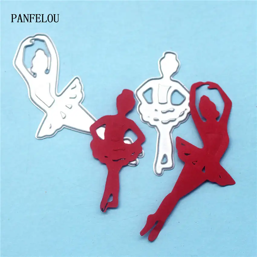 Металлические штампы PANFELOU с изображением балерины девушки для высечки