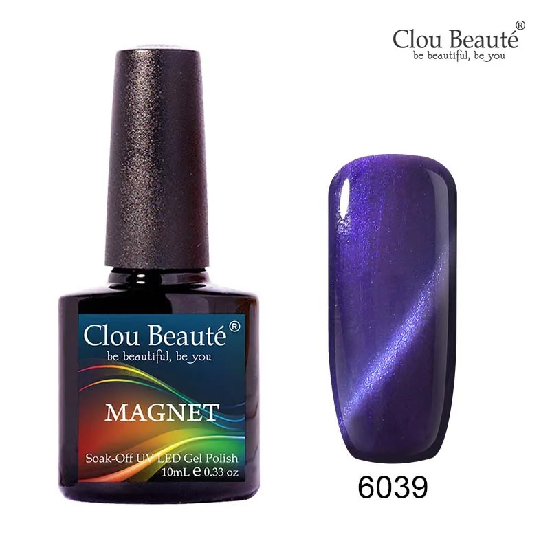 Clou Beaute кошачий глаз Гель-лак для ногтей unhas em гель замочить от Nagellak золотая линия темно-синий Магнитный Гель-лак для ногтей гель - Цвет: 6039