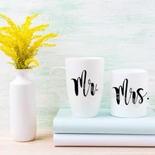 7 шт. Mr& 7 шт. Mrs/набор фарфоровая наклейка на чашку для свадьбы, тостов, вина, стекла, наклейки вечерние, карнавал, Хрустальные чашки шампанского, наклейка EB021