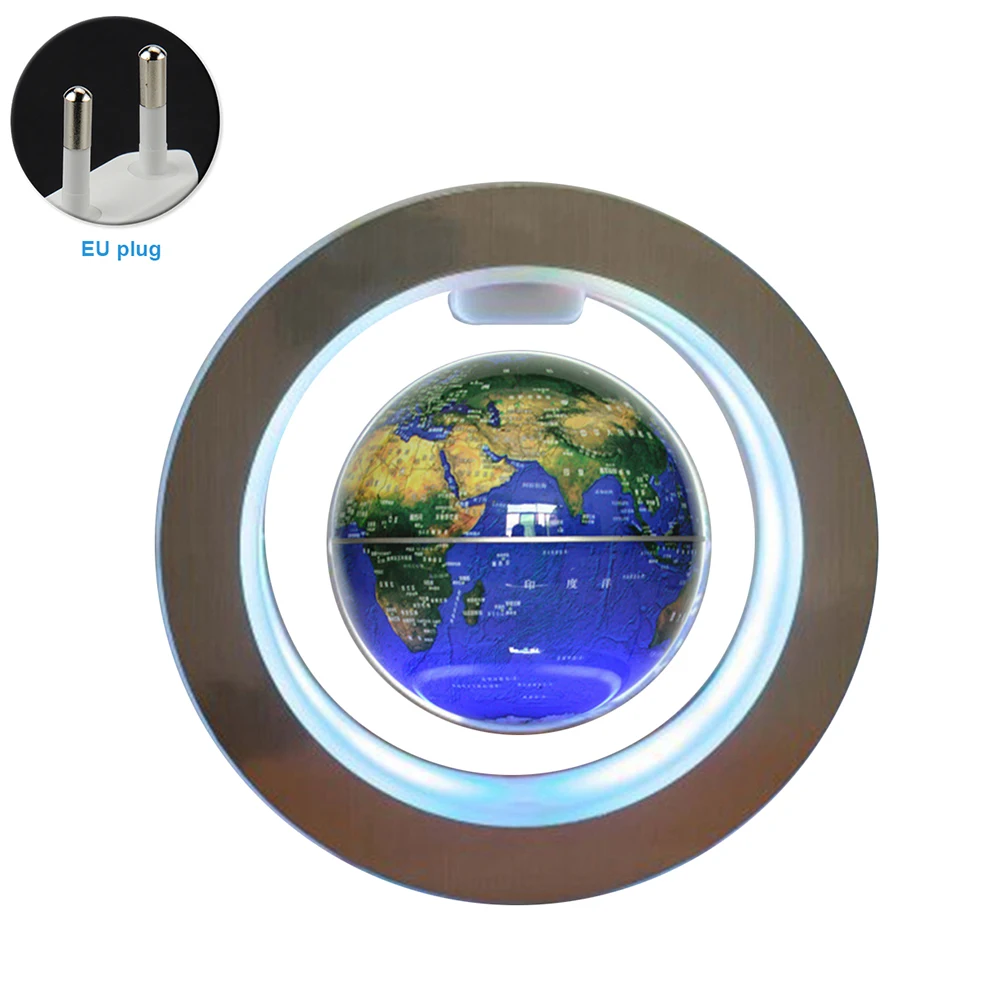 

Led Decorative Desktop Anti-gravity Magnetic Levitation World Map 4 Inch Office Gift Illuminated Auto Rotating Floating Globe