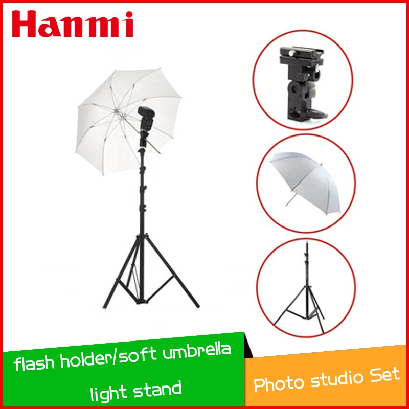 2m light stand Flash Soft White Umbrella Flash Shoe Umbrella Holder