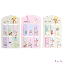 6 шт./компл. свежие кактус магнитные закладки книга маркер страница зажим офисные принадлежности