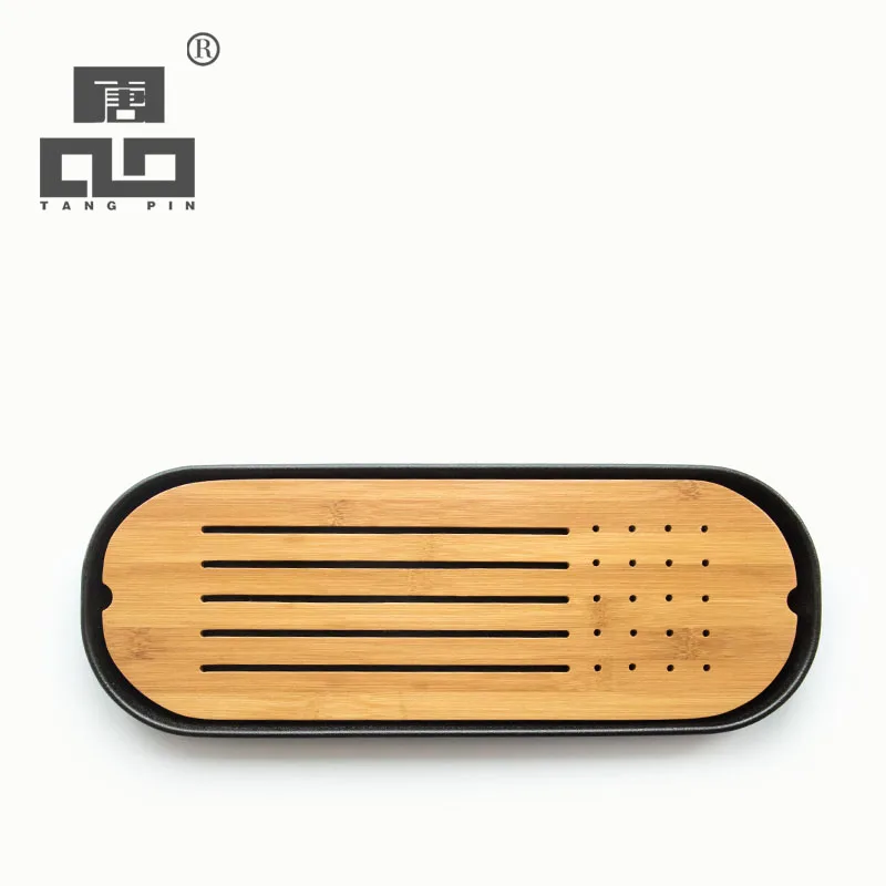  TANGPIN square and rectangle ceramic tea trays bamboo tea board kung fu tea tray table