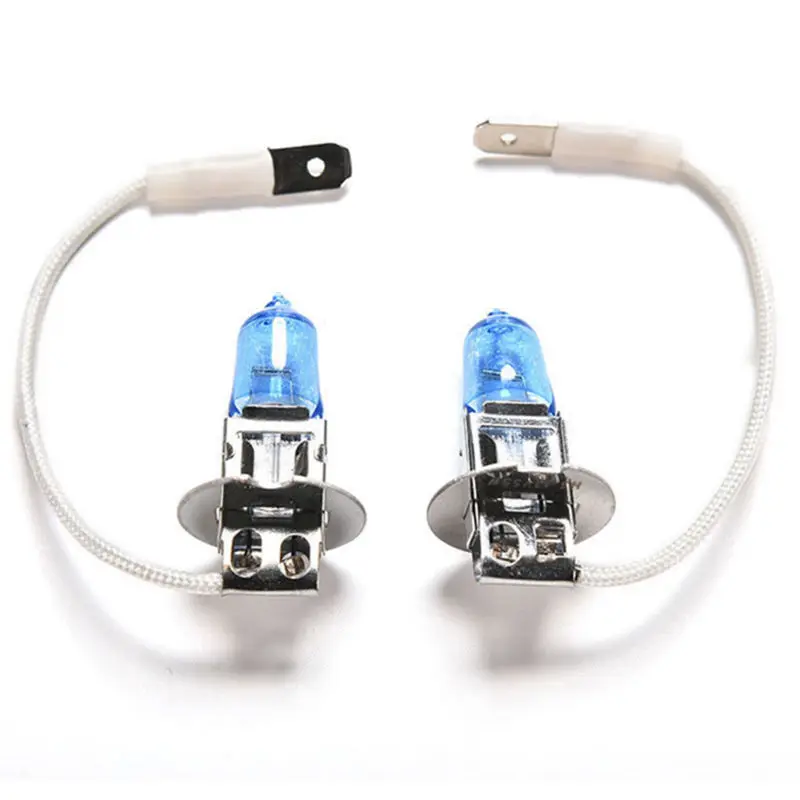 

2pcs J1# H3 12V 55w 6000K Blue Shell Xenon Car Headlight Car Auto Xenon Halogen Head Light Lamp Bulb