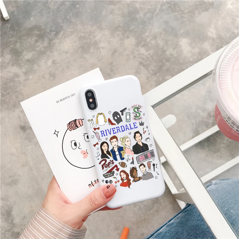 American TV Riverdale Jughead Jones Candy Color TPU Case phone For iphoneX 7 8 XS XR Pink Red Black Yellow purple White Cover