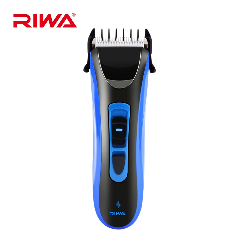Riwa Low Noise Titanium Ceramic Blade Rechargeable Electric IPX7 Waterproof Hair Trimmer Clipper Haircut Kit 