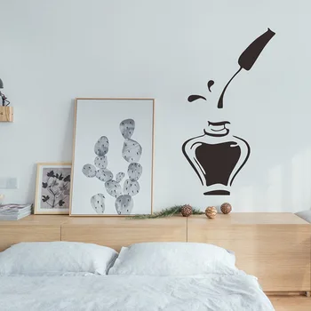 Adesivo Murale Unghie per la Stanza delle Ragazze, Decorazione Artistica per Unghie, Pubblicità, Decorazioni per la Casa, Decalcomanie per Vetri, Moda, Carta da Parati Personalizzata
