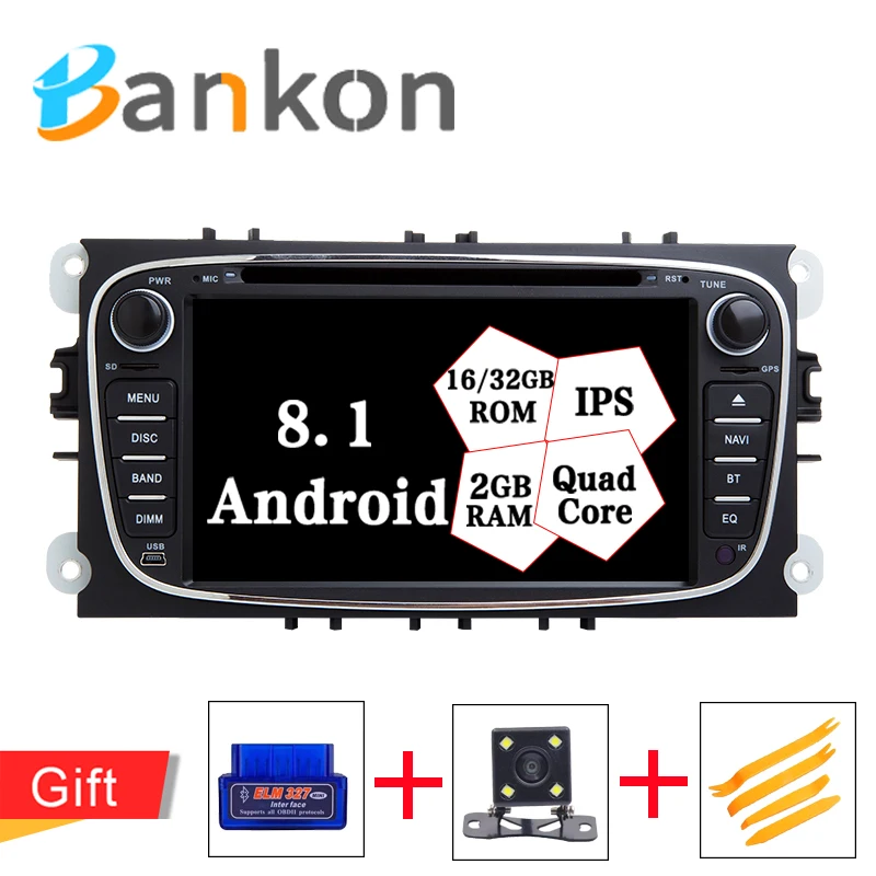 

Android 8.1 Car DVD Player For Ford Focus Mondeo S-Max C-Max Galaxy Quad Core 7 Inch IPS Radio Stereo Wifi 4G GPS Bluetooth SWC