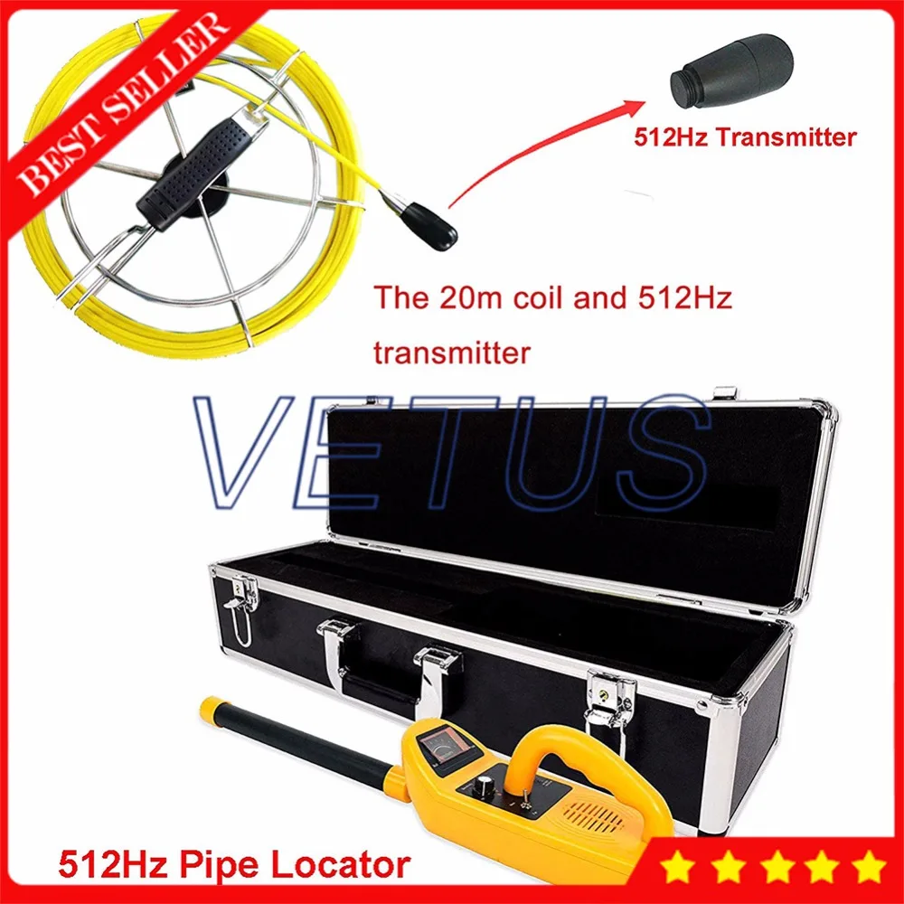 Underground Sewer Drain Pipe Inspection Camera with Locator Function 512Hz Receiver / Transmitter 20m Coil | Инструменты